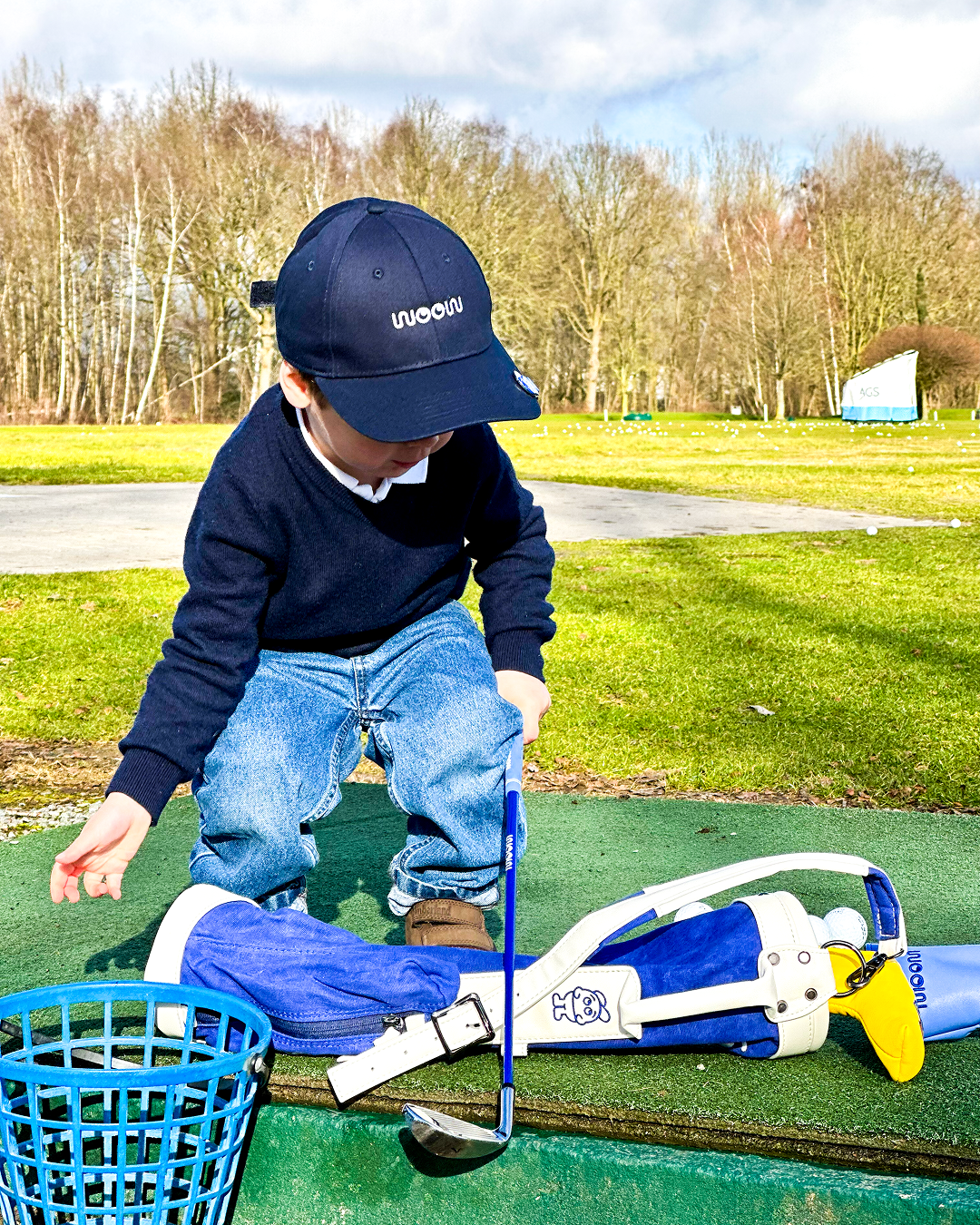 WOOW Golfset 3y-5y + Golfbag Blue